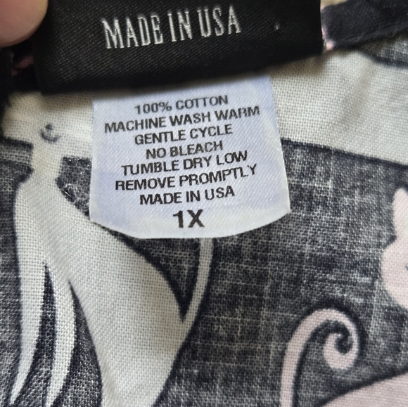 Retrolicious Pink Cat Print Skater Dress Size 1X - Picture 10 of 10